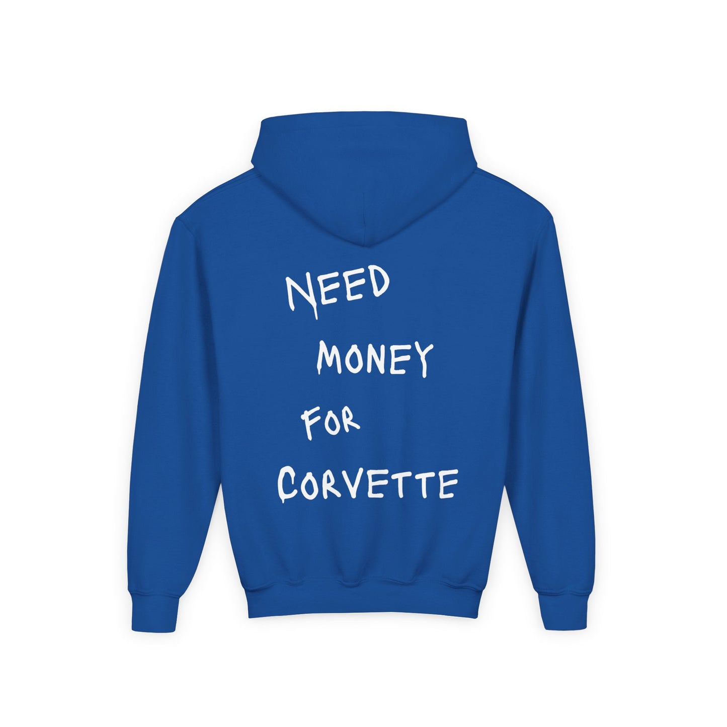 Kids “NEED MONEY FOR CORVETTE” Hoodie