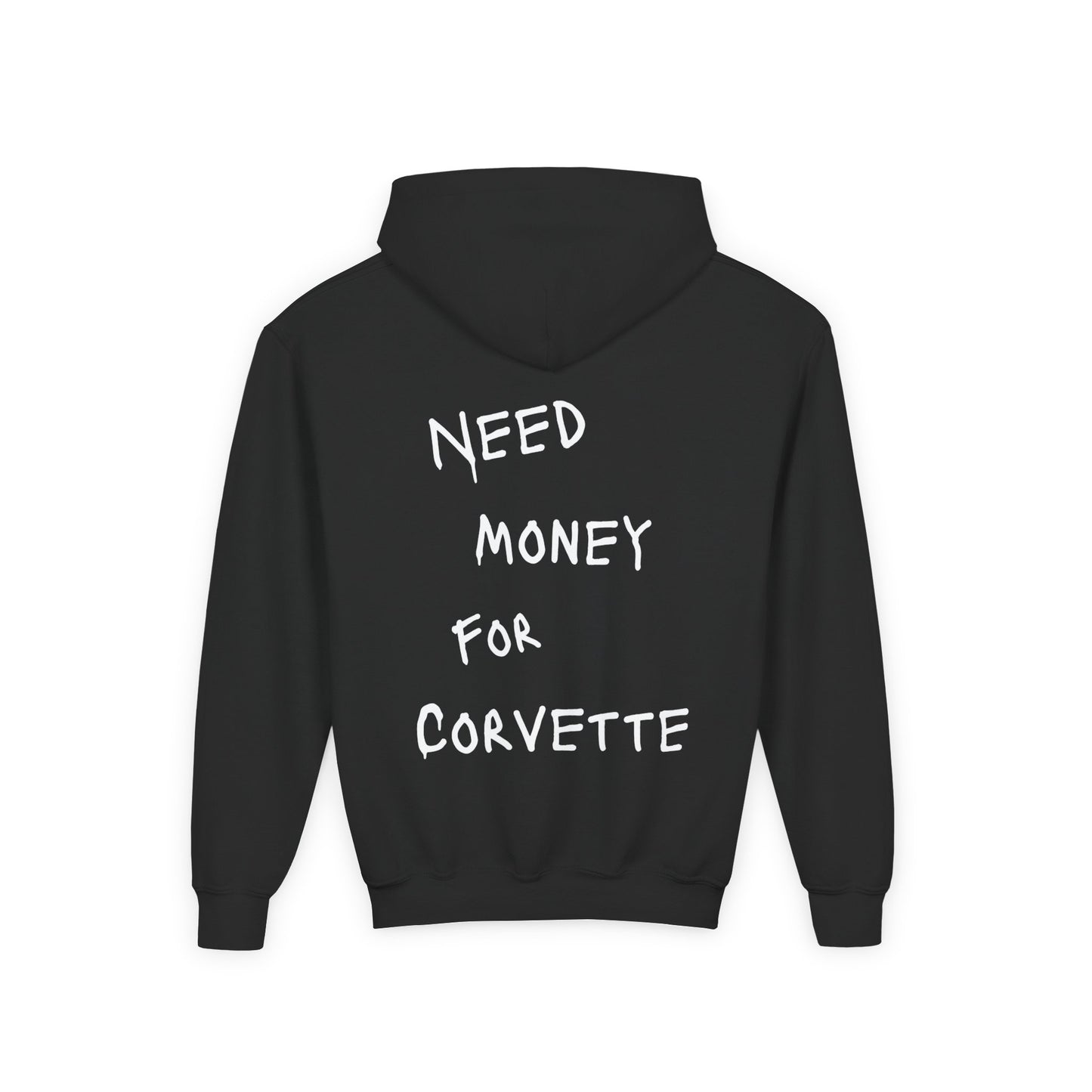 Kids “NEED MONEY FOR CORVETTE” Hoodie