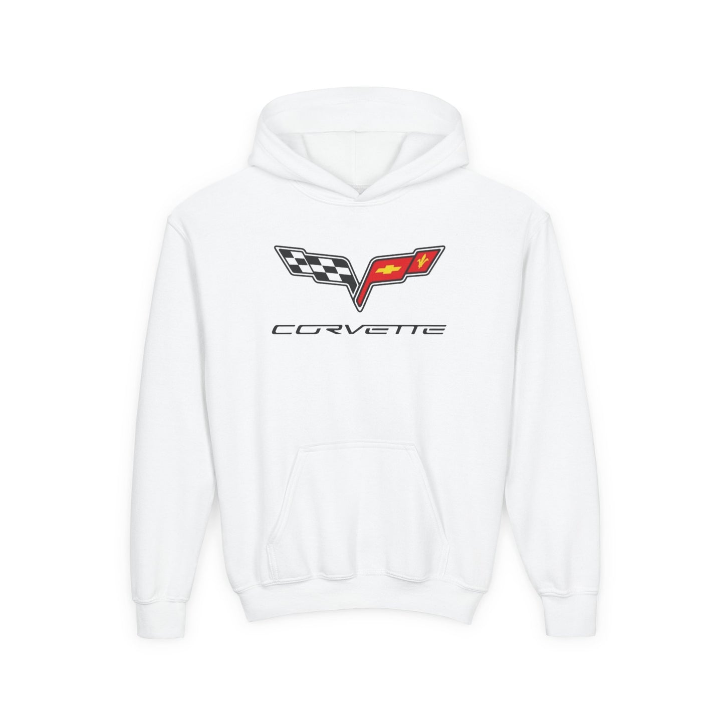 Kids “NEED MONEY FOR VETTE” Hoodie (Big Front Logo)