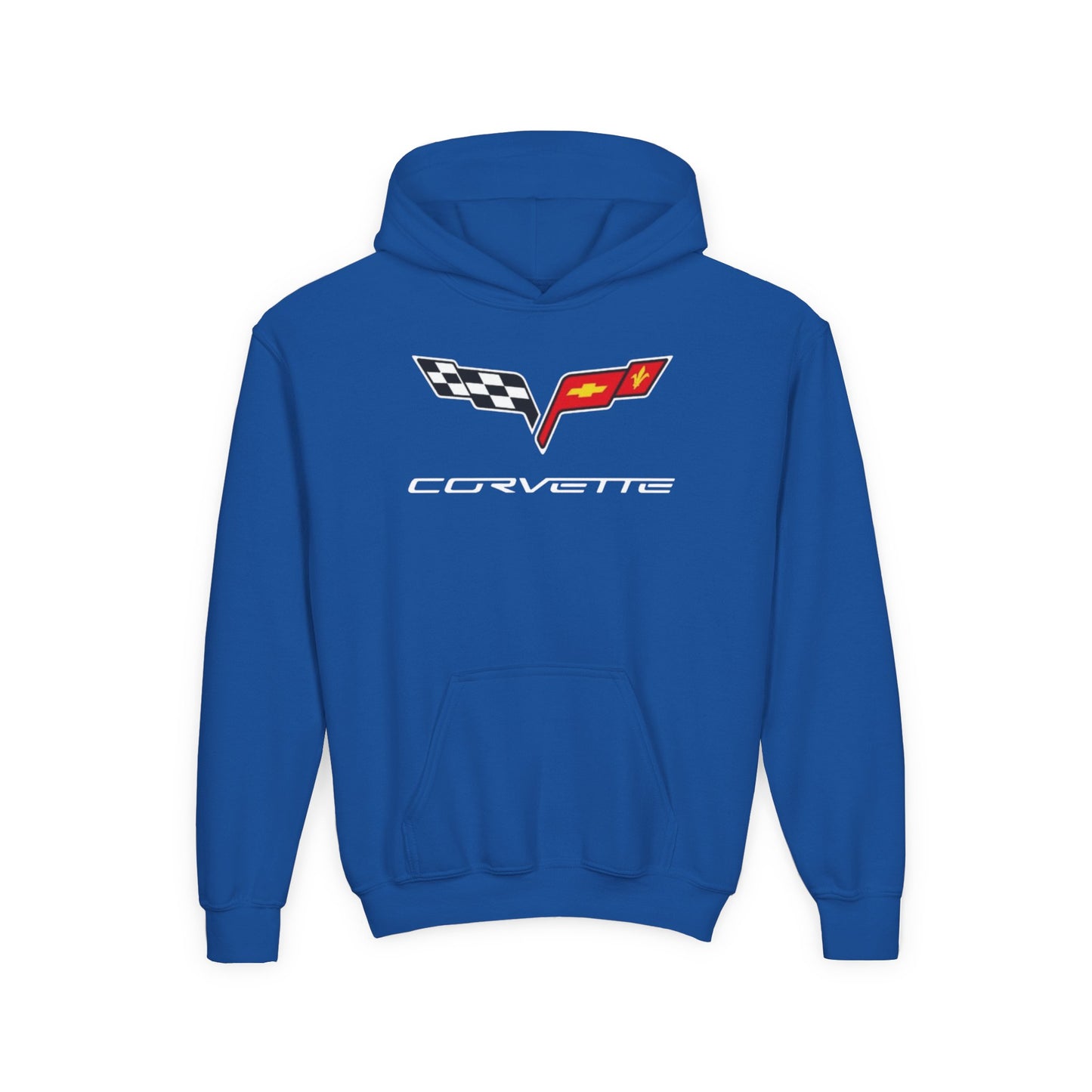 Kids “NEED MONEY FOR VETTE” Hoodie (Big Front Logo)