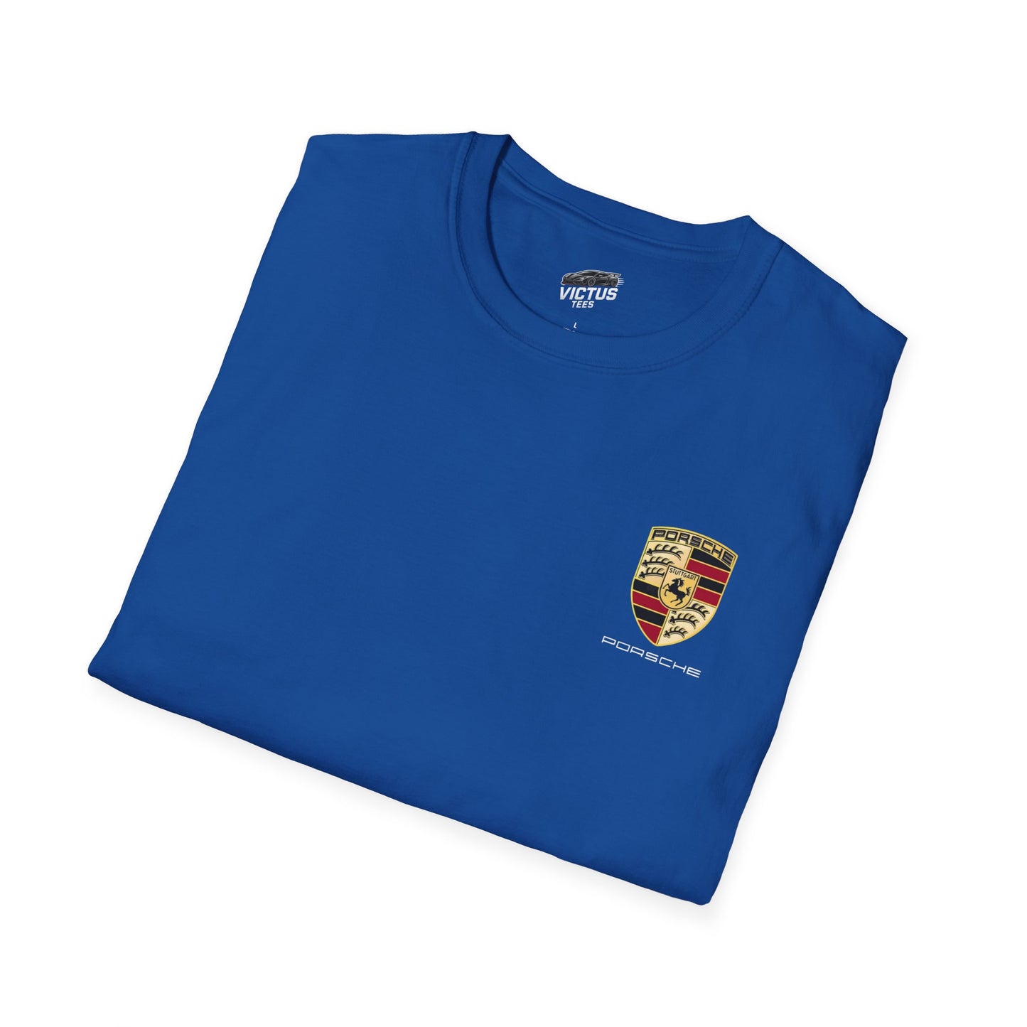“NEED MONEY FOR PORSCHE” 2.0 Softstyle T-Shirt (Small Front Logo)