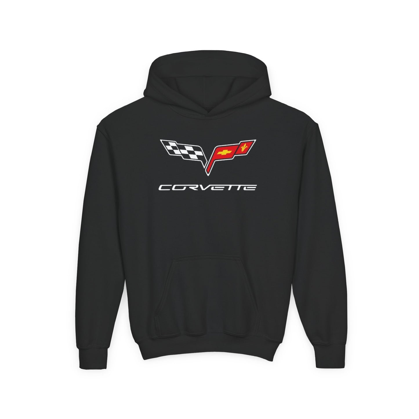 Kids “NEED MONEY FOR VETTE” Hoodie (Big Front Logo)