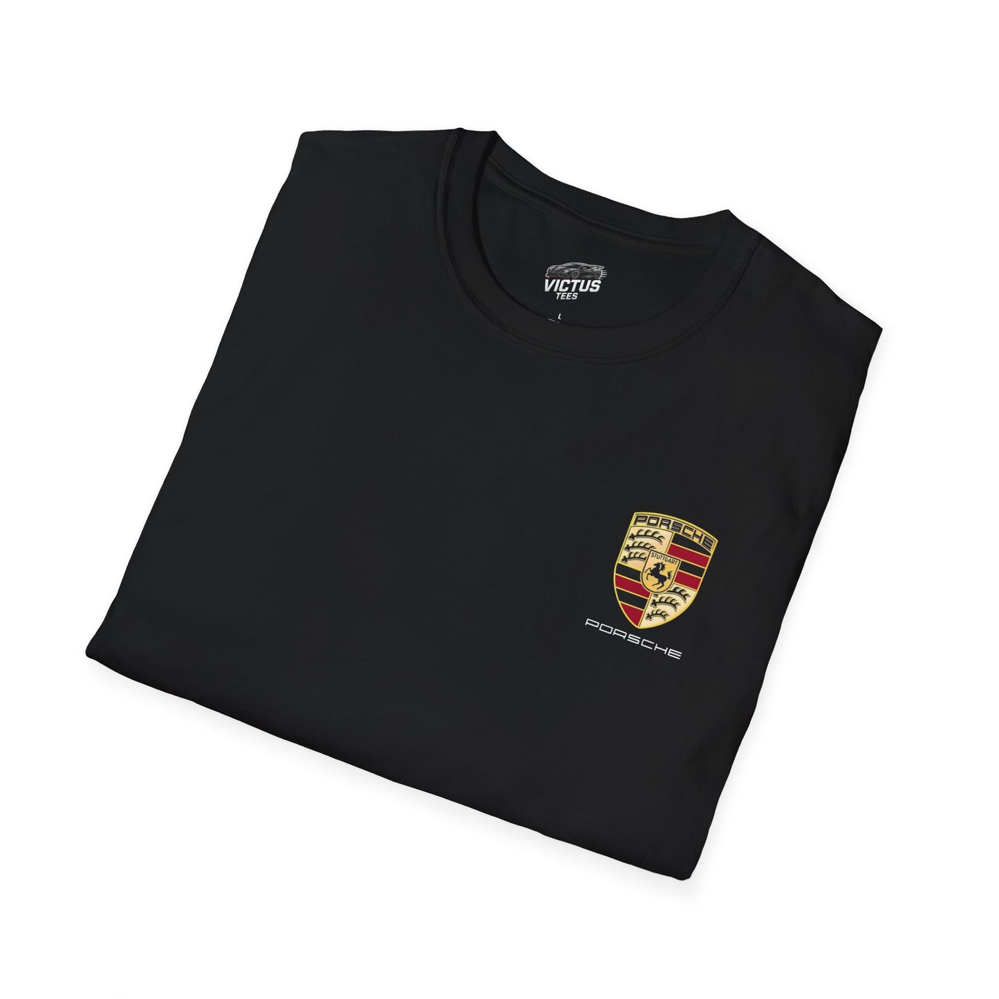 “NEED MONEY FOR PORSCHE” 2.0 Softstyle T-Shirt (Small Front Logo)