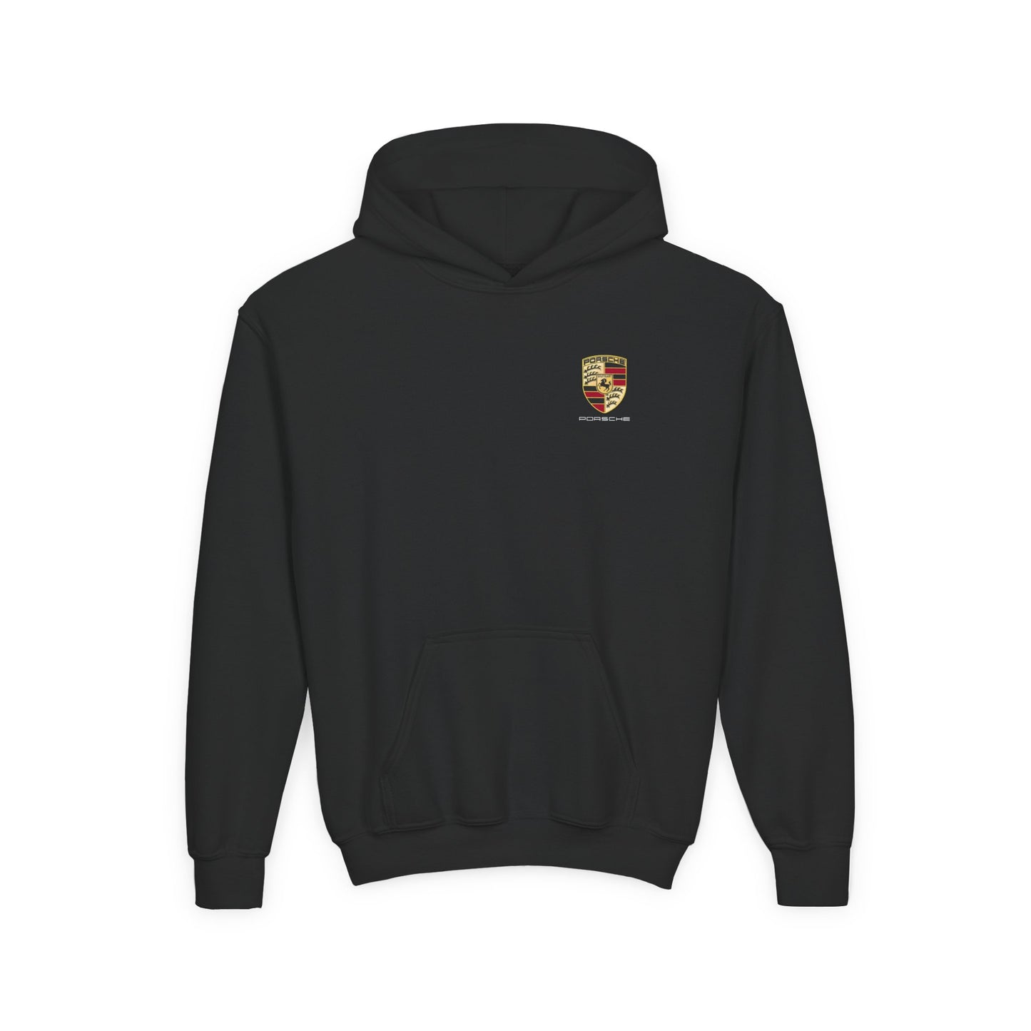 Kids “NEED MONEY FOR PORSCHE” 2.0 Hoodie (Small Front Logo)