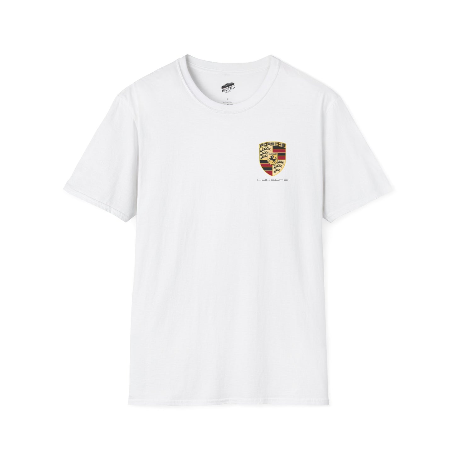 “NEED MONEY FOR PORSCHE” 2.0 Softstyle T-Shirt (Small Front Logo)