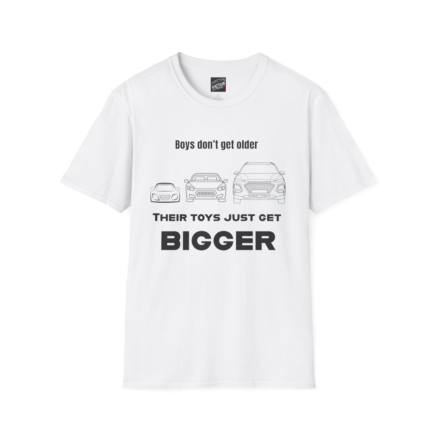 “Their Toys Just Get Bigger” Softstyle T-Shirt