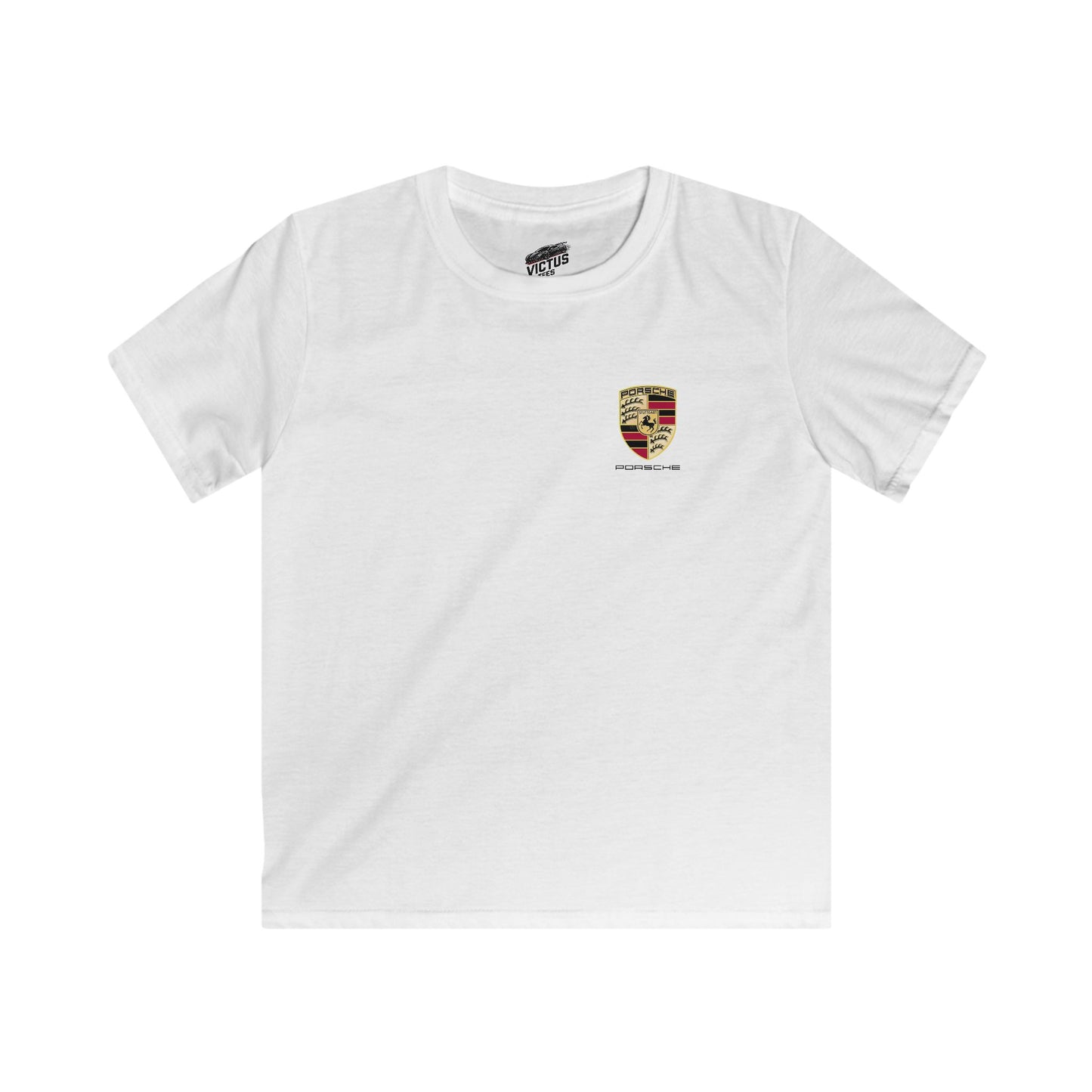 Kids “NEED MONEY FOR PORSCHE” 2.0 Softstyle T-Shirt (Small Front Logo)