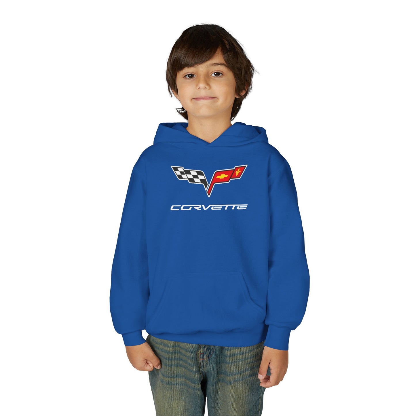 Kids “NEED MONEY FOR VETTE” Hoodie (Big Front Logo)