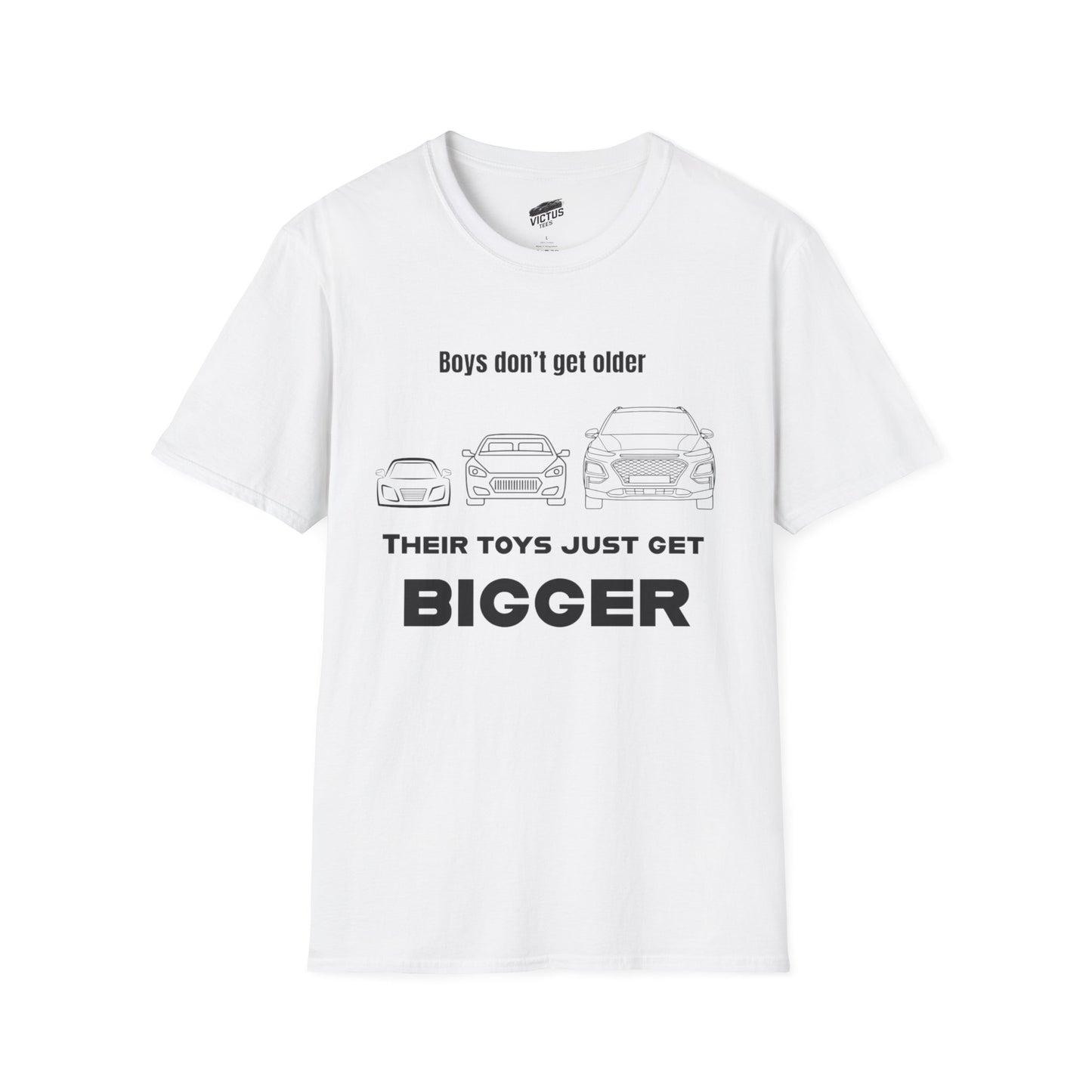 “Their Toys Just Get Bigger” Softstyle T-Shirt