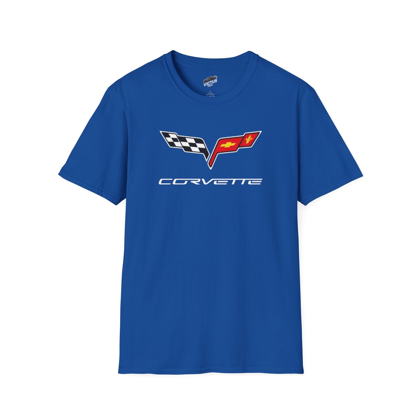 “NEED MONEY FOR VETTE” 2.0 Softstyle T-Shirt (Big Front Logo)