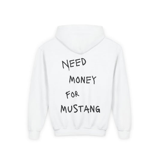 Kids “NEED MONEY FOR MUSTANG” Hoodie