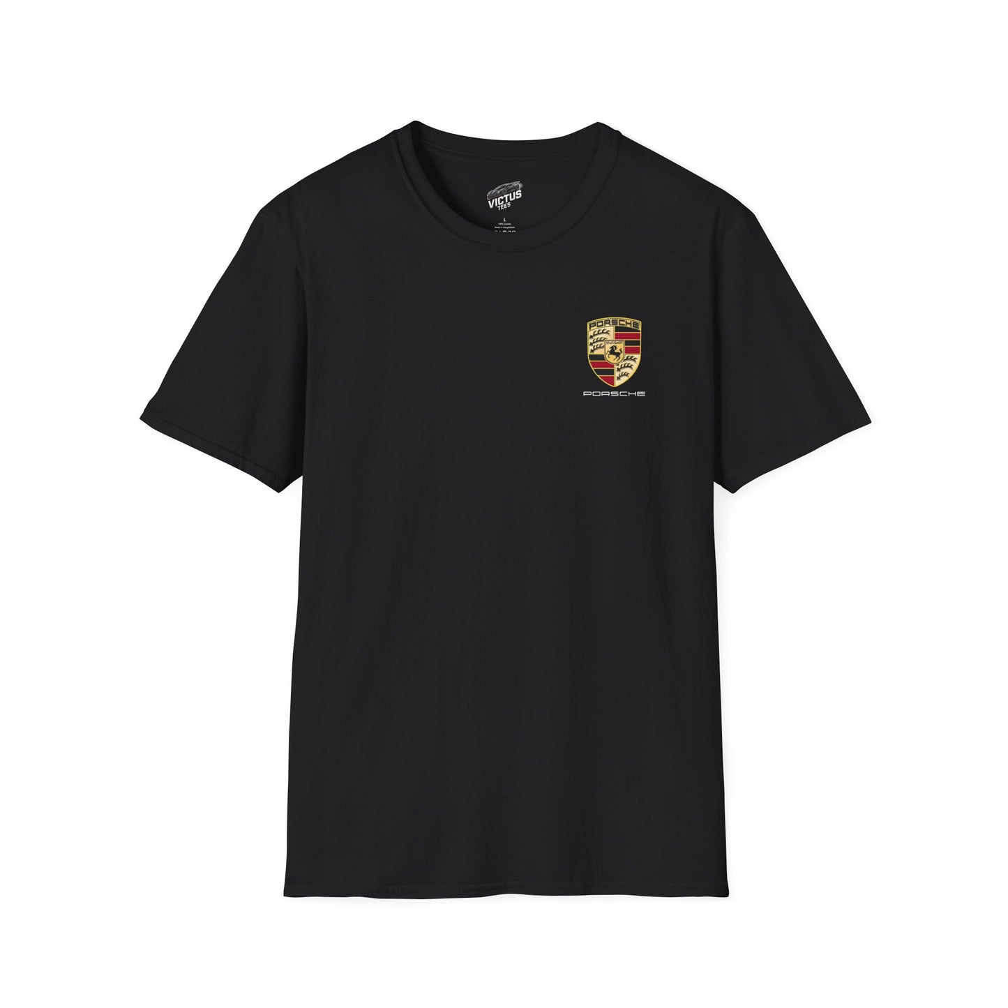 “NEED MONEY FOR PORSCHE” 2.0 Softstyle T-Shirt (Small Front Logo)
