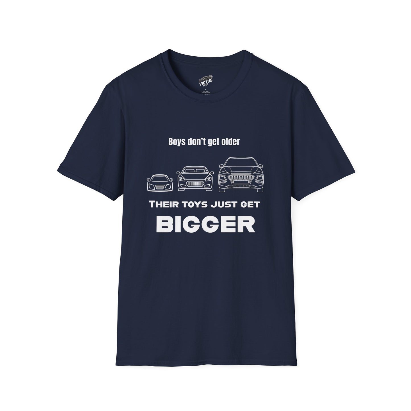 “Their Toys Just Get Bigger” Softstyle T-Shirt