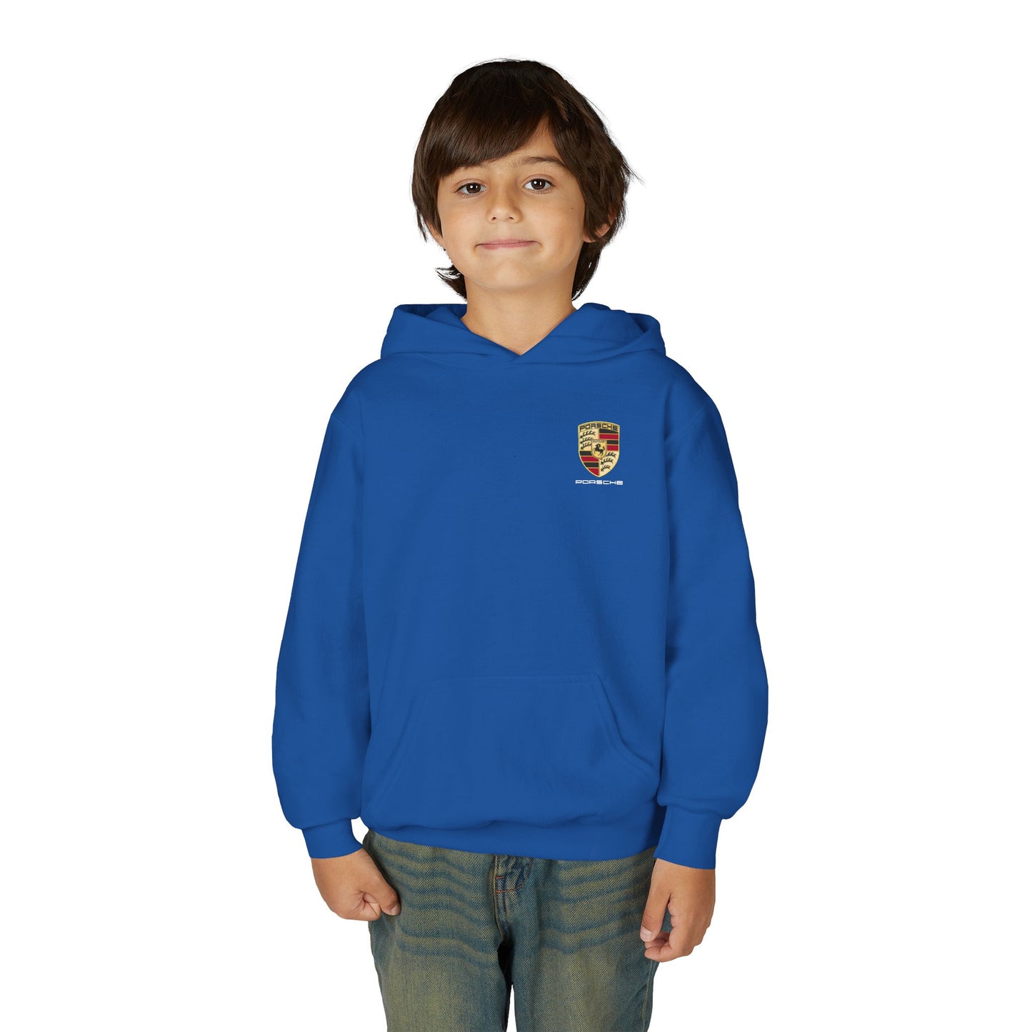 Kids “NEED MONEY FOR PORSCHE” 2.0 Hoodie (Small Front Logo)