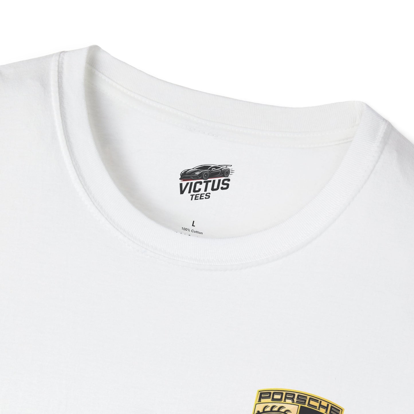 “NEED MONEY FOR PORSCHE” 2.0 Softstyle T-Shirt (Small Front Logo)