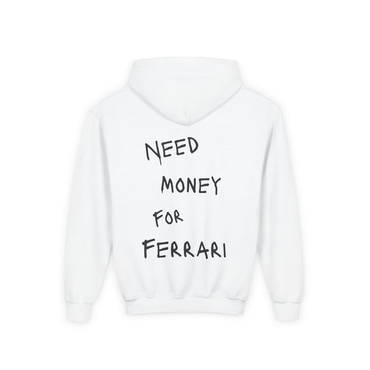 Kids “NEED MONEY FOR FERRARI” Hoodie